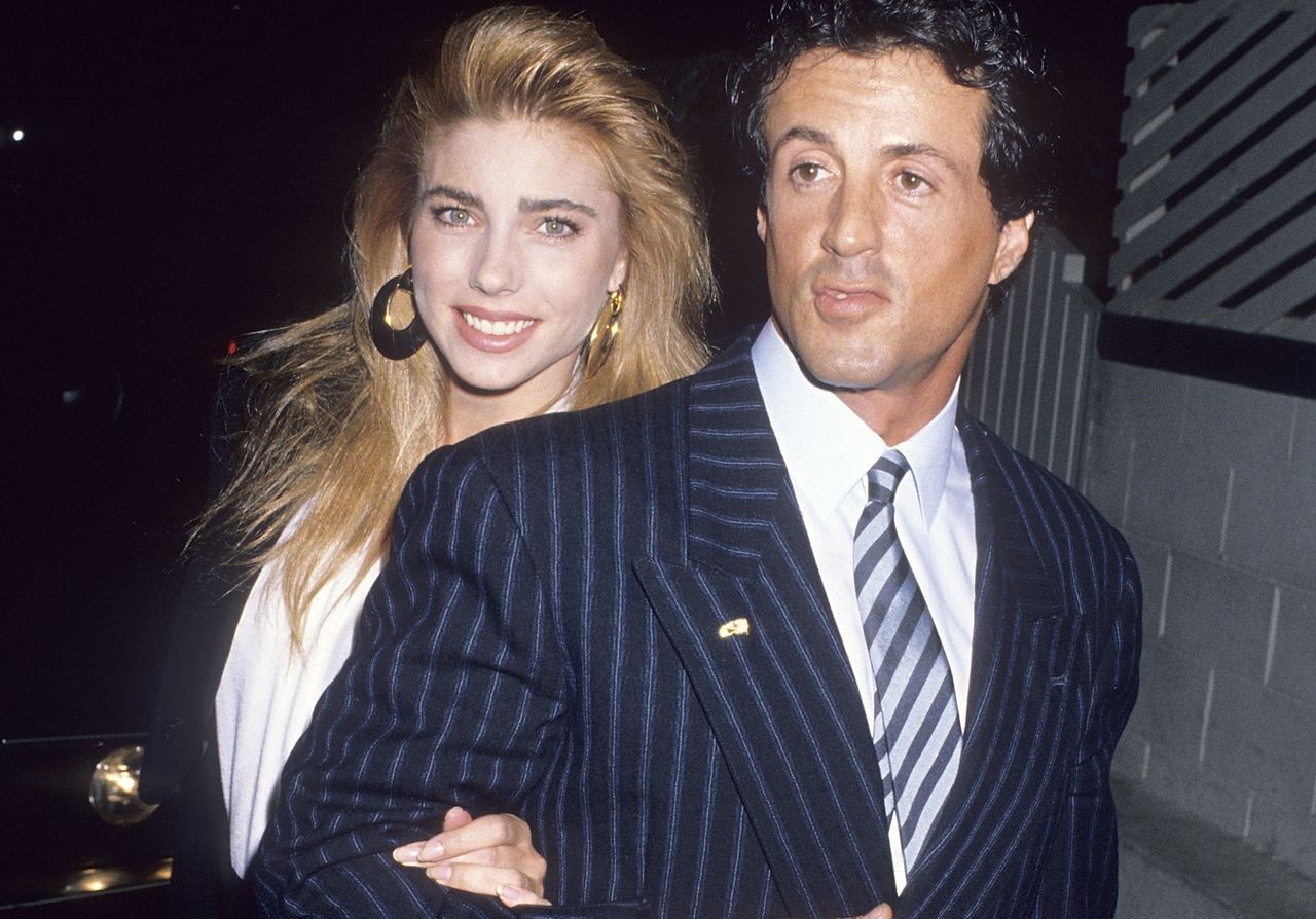 Sylvester Stallone and Jennifer Flavin in 1988