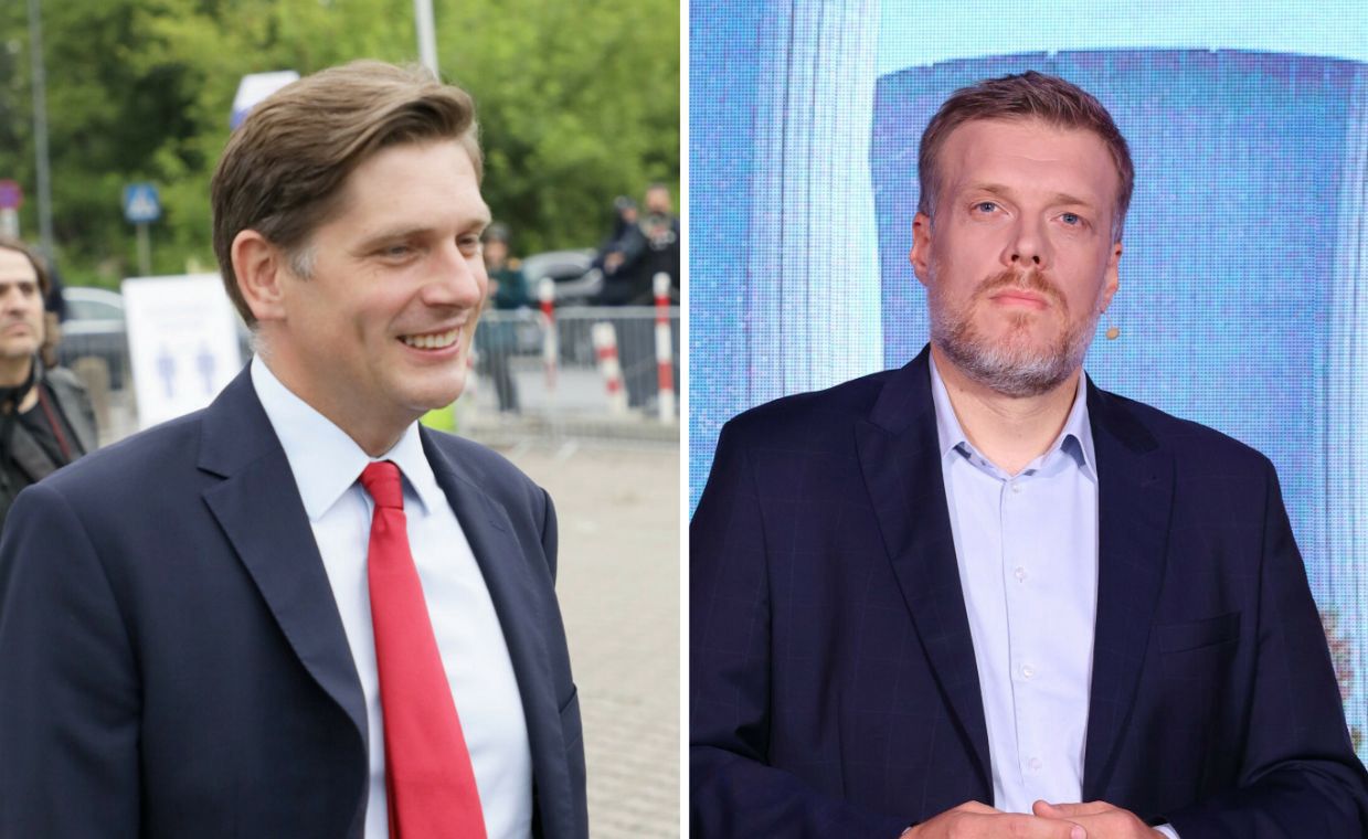 Bartosz Kownacki (PiS) i Adrian Zandberg (Razem) byli jednymi z gości Konrada Piaseckiego w "Kawie na ławę"