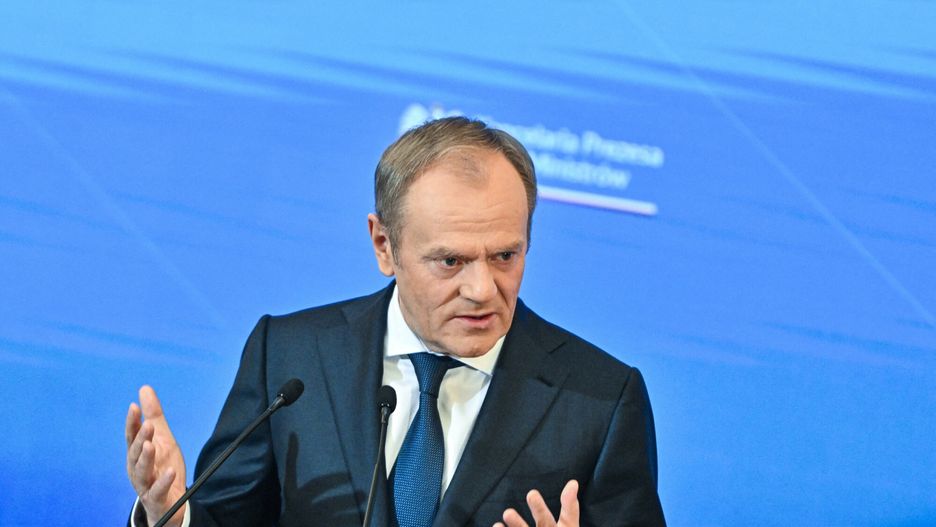 Premier Donald Tusk  podczas konferencji. Zapowiedział nowy reżim organizacyjny na przejściach granicznych z Ukrainą 
