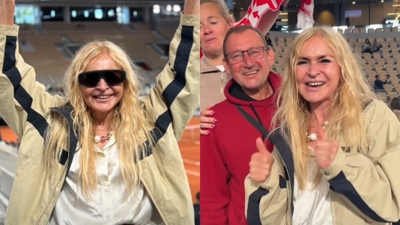 Monika Olejnik kibicowała Mai Chwalińskiej prosto z trybun Rolan