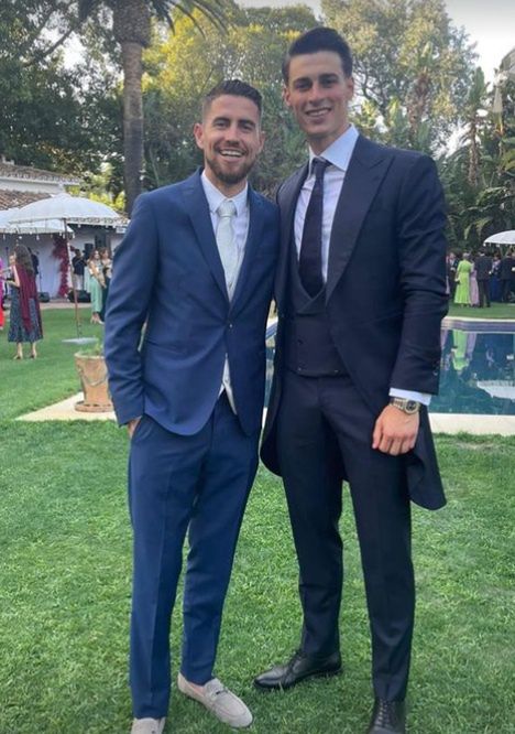 Piłkarza w tym wyjątkowym dniu wspierali koledzy z boiska