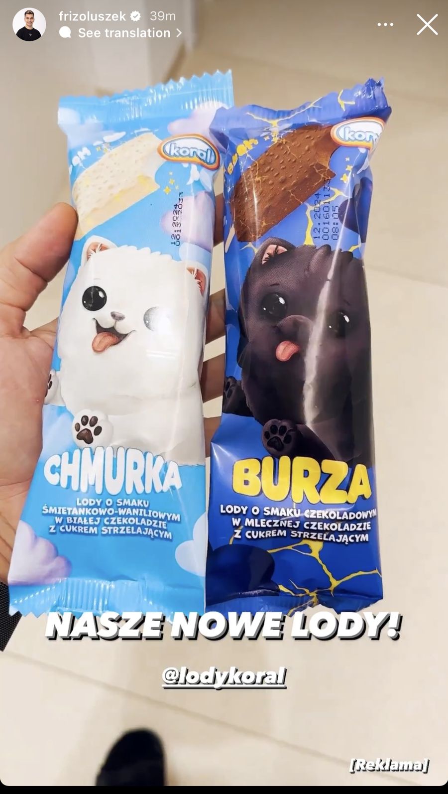 Lody Ekipa: Chmurka i Burza