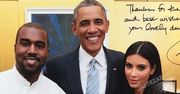 Kim Kardashian i Kayne West spotkali się z prezydentem Barackiem Obamą. Czy Kim w ogóle miała na sobie bluzkę?