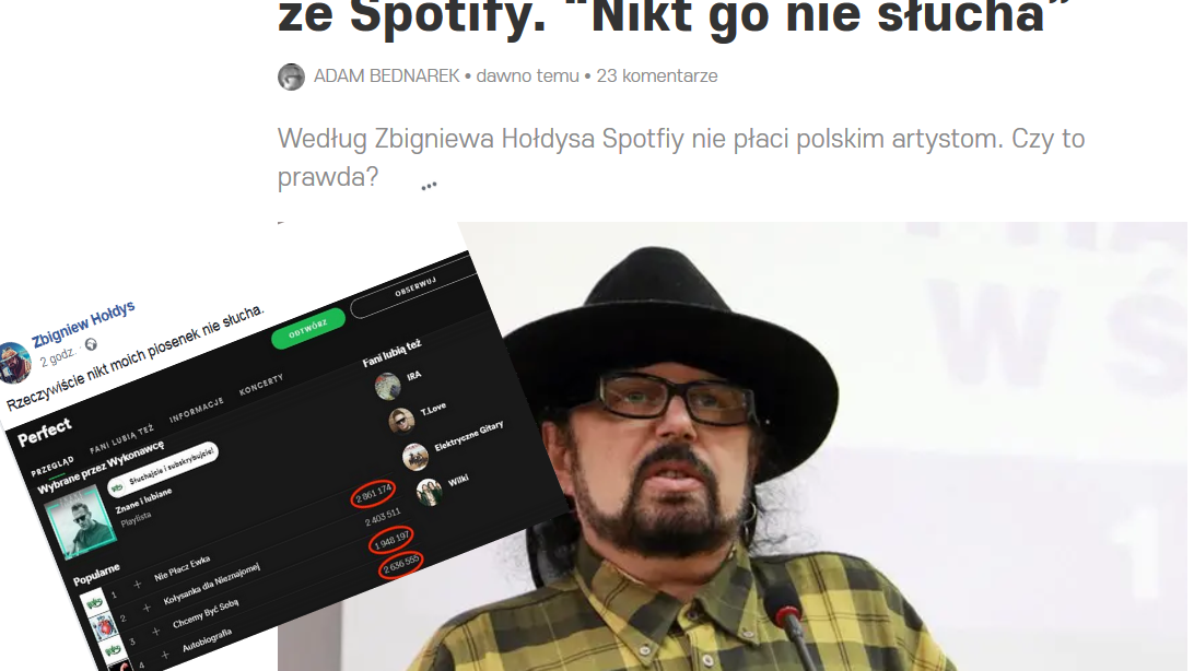 Mój żart z 2014 wypłynął w 2019. Łyknęli wszyscy - i internauci, i sam Zbigniew Hołdys 1