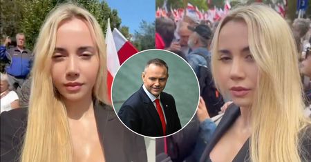 Marianna Schreiber w tłumie świętowała zaprzysiężenie Karola Nawrockiego. "Wielka chwila"