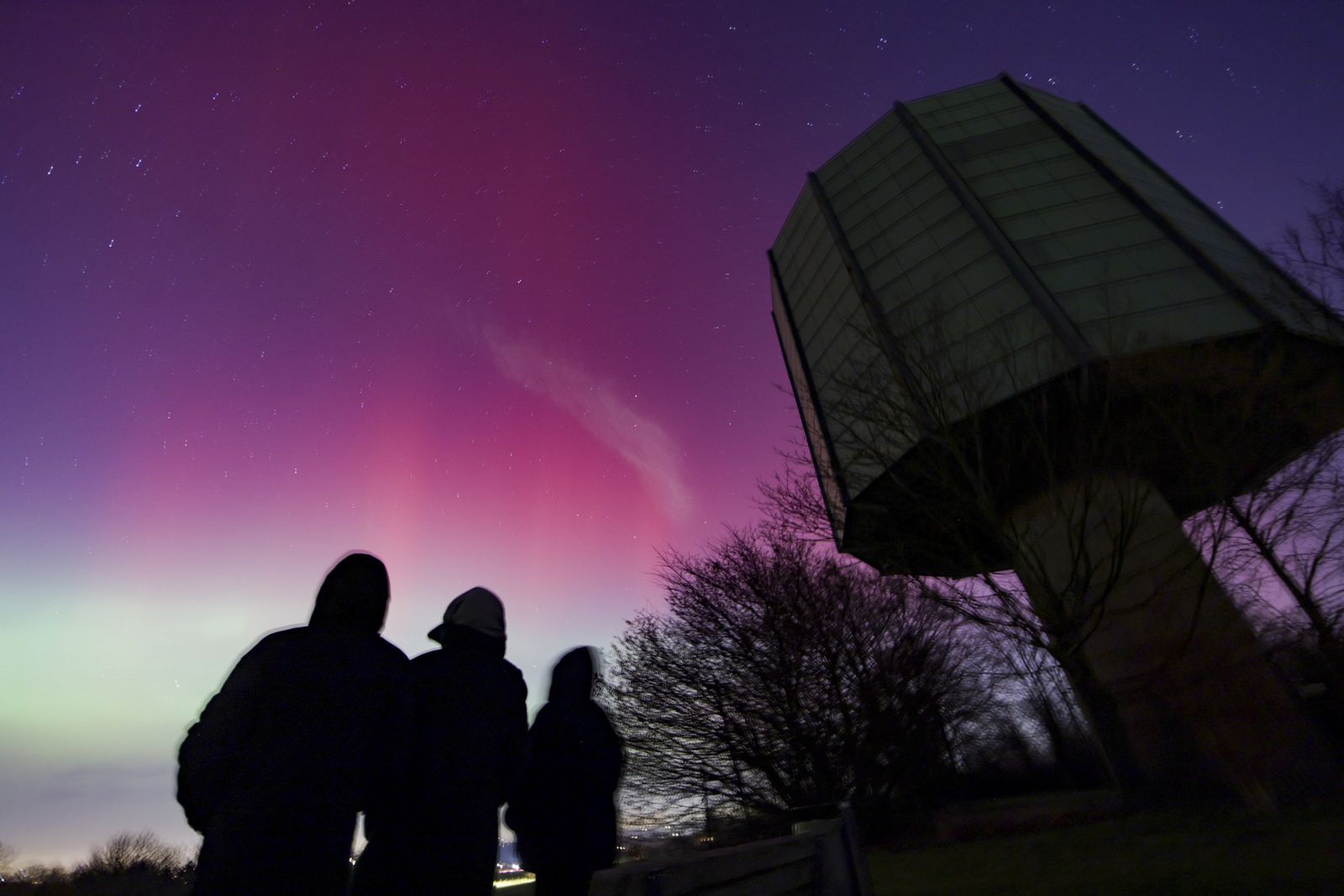 W Niemczech także na niebie można było podziwiać spektakl