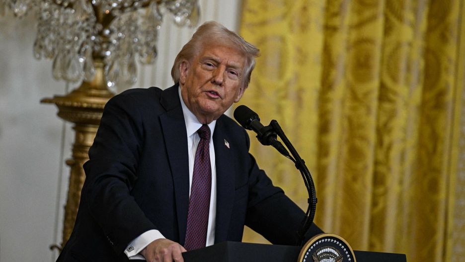 Temporary
WASHINGTON D.C., UNITED STATES - FEBRUARY 27: United States President Donald Trump and Prime Minister of the United Kingdom Keir Starmer hold a joint press conference in the East Room at the White House in Washington, D.C., United States on February 27, 2025. Celal Gunes / Anadolu/ABACAPRESS.COM
AA/ABACA