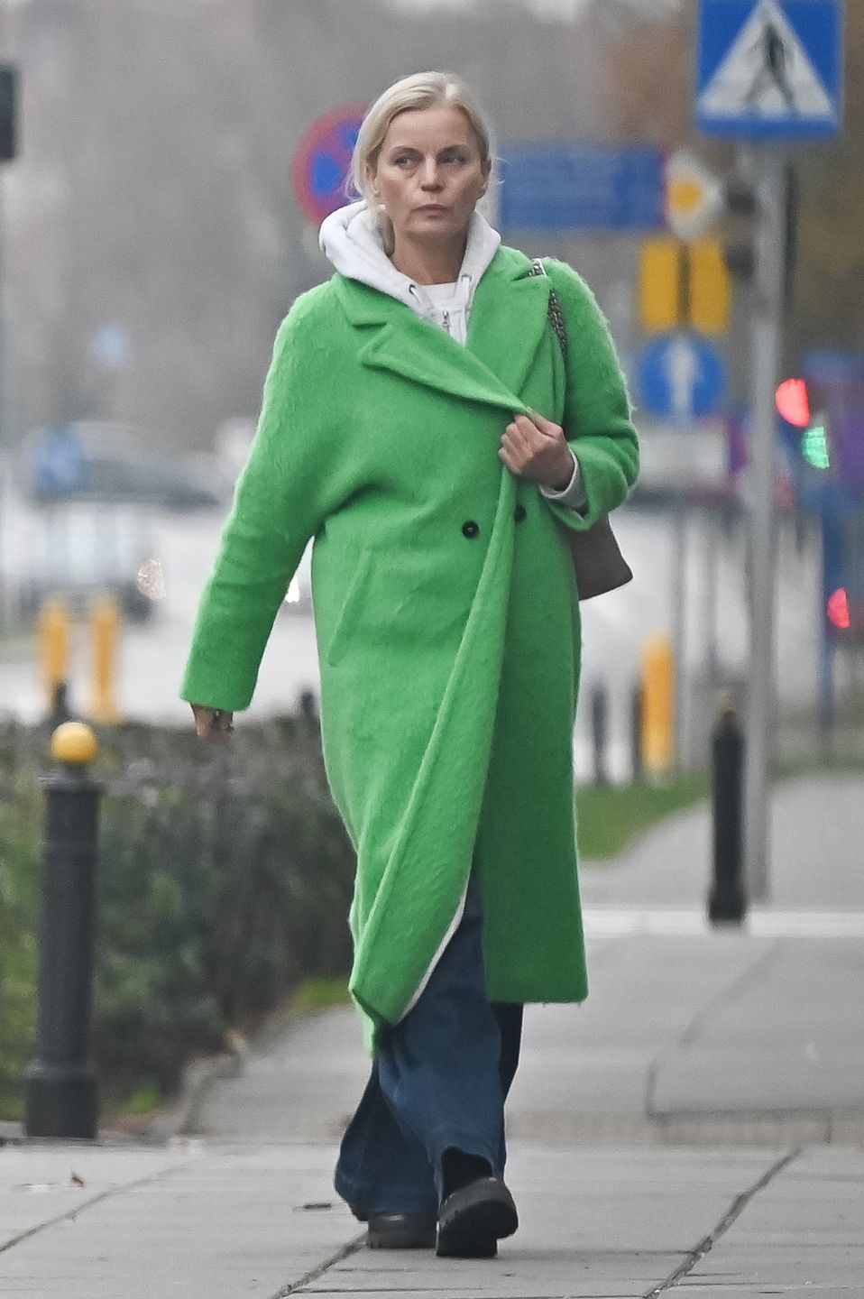 Małgorzata Foremniak widziana na zakupach na warszawskim Powiślu