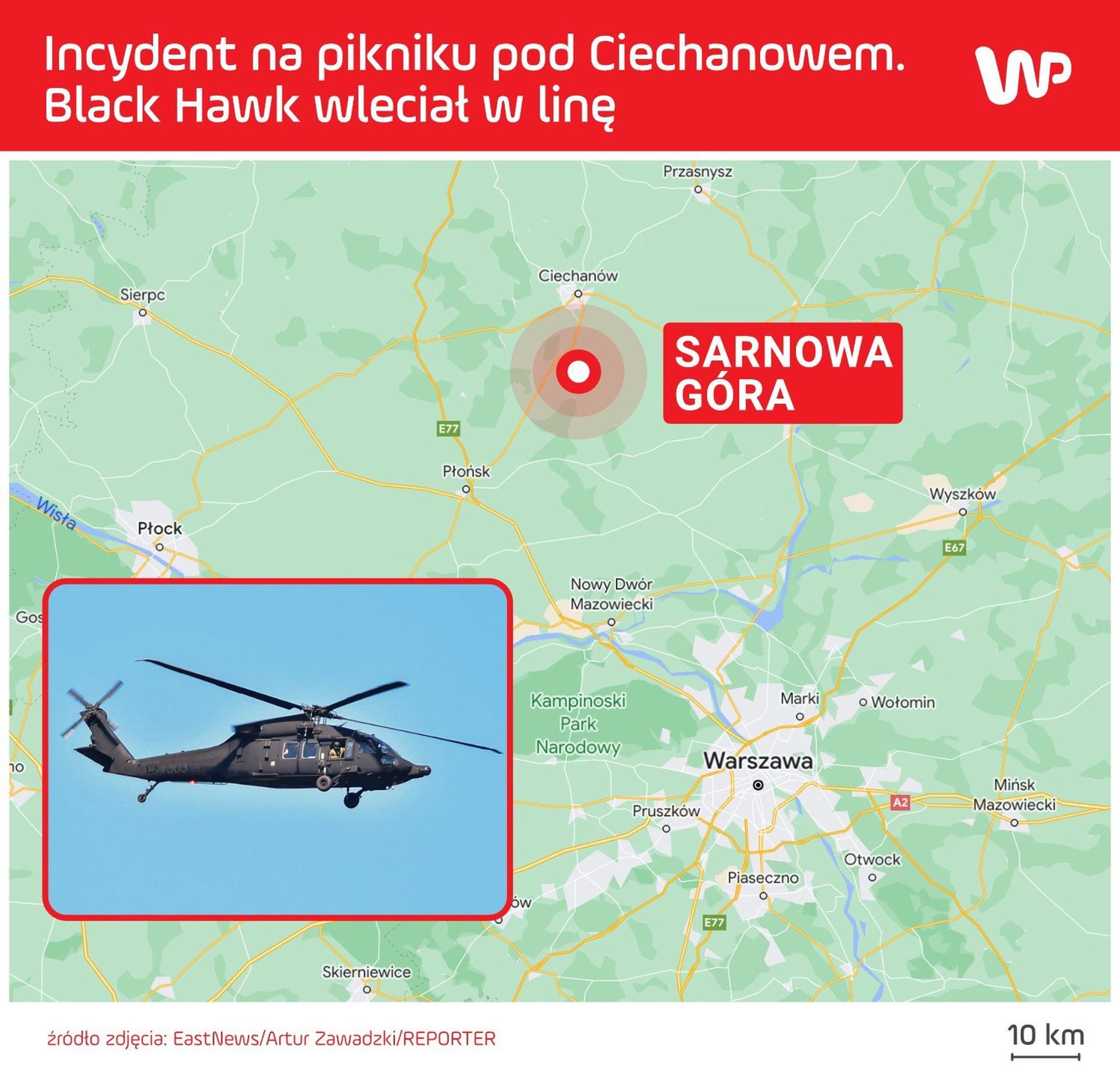 Incydent na pikniku pod Ciechanowem miał miejsce w niedzielę po południu