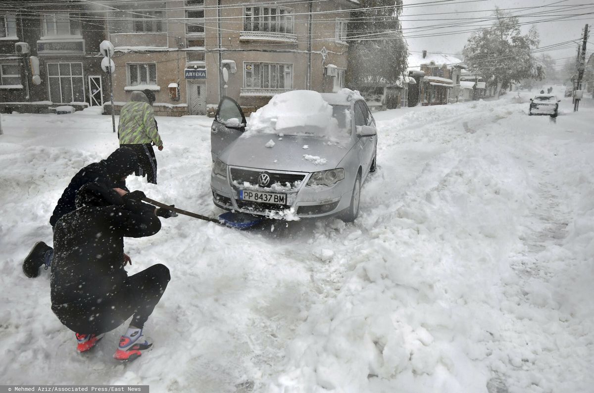 Śnieżyce w Bułgarii