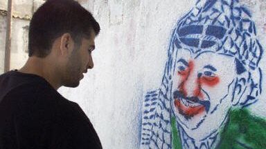 Arafat jako bohater graffiti