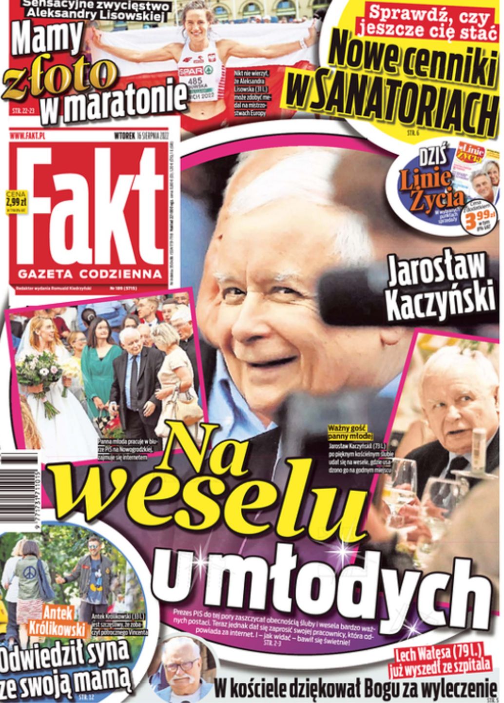 Antek Królikowski  - okładka Fakt 16.08.2022