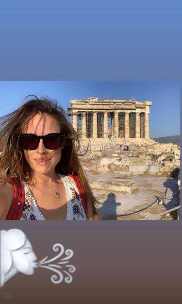 Alicja Bachleda-Curuś na wakacjach w Atenach
