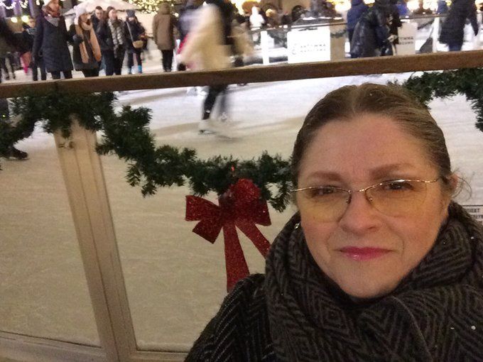 Krystyna Pawłowicz na lodowisku