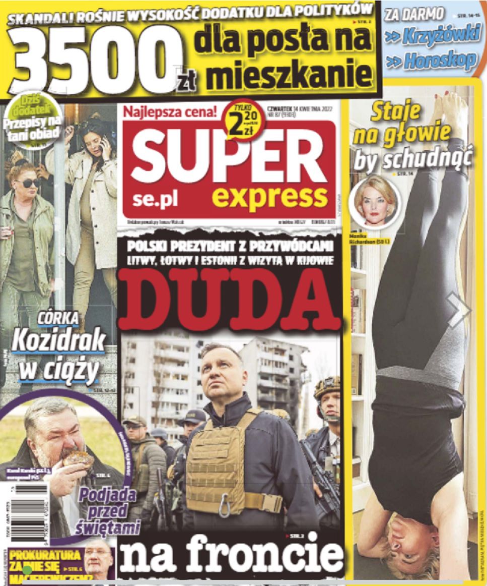 Beata Kozidrak - okładka Super Express 14.04.2022
