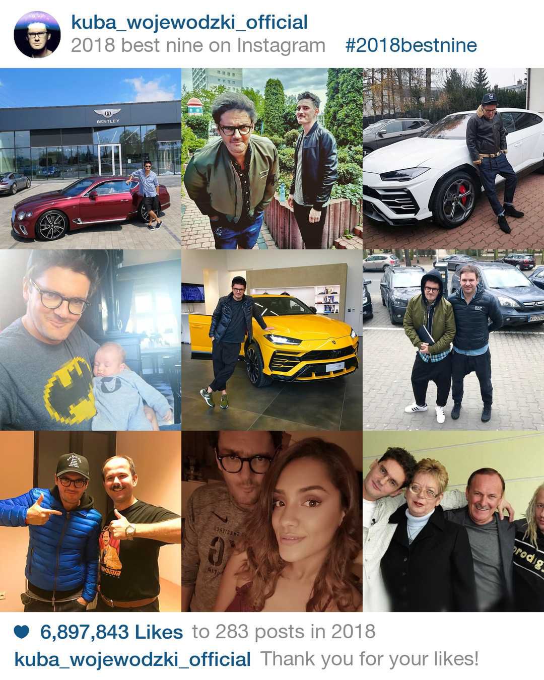 Kuba Wojewódzki - Best Nine of Instagram 2018