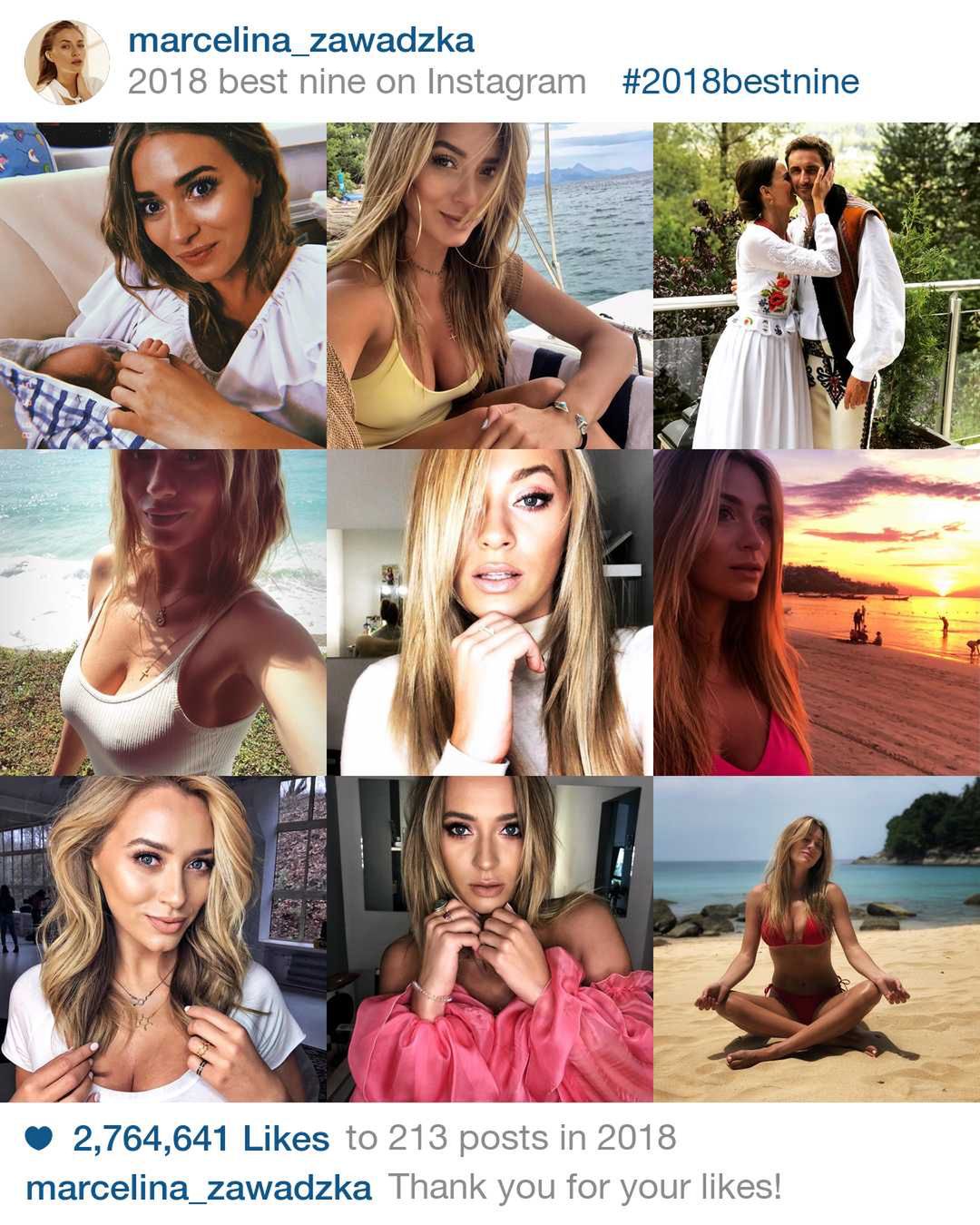 Marcelina Zawadzka - Best Nine of Instagram 2018
