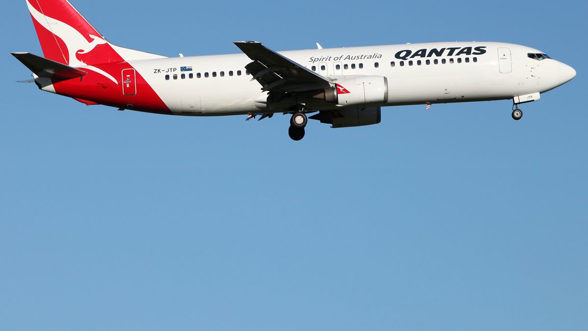 Maszyna w malowaniu linii lotniczych Qantas