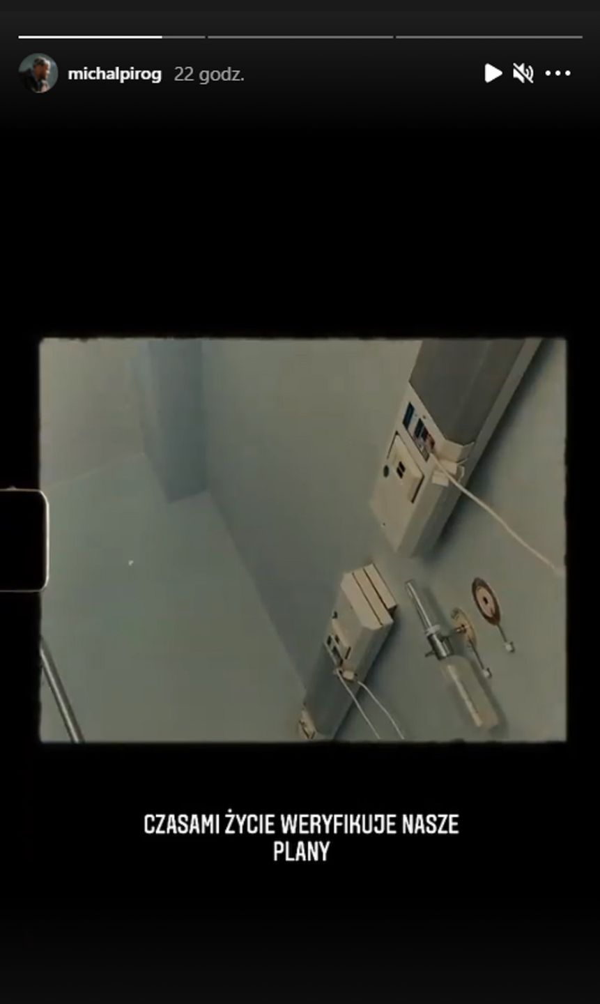 Michał Piróg trafił do szpitala
