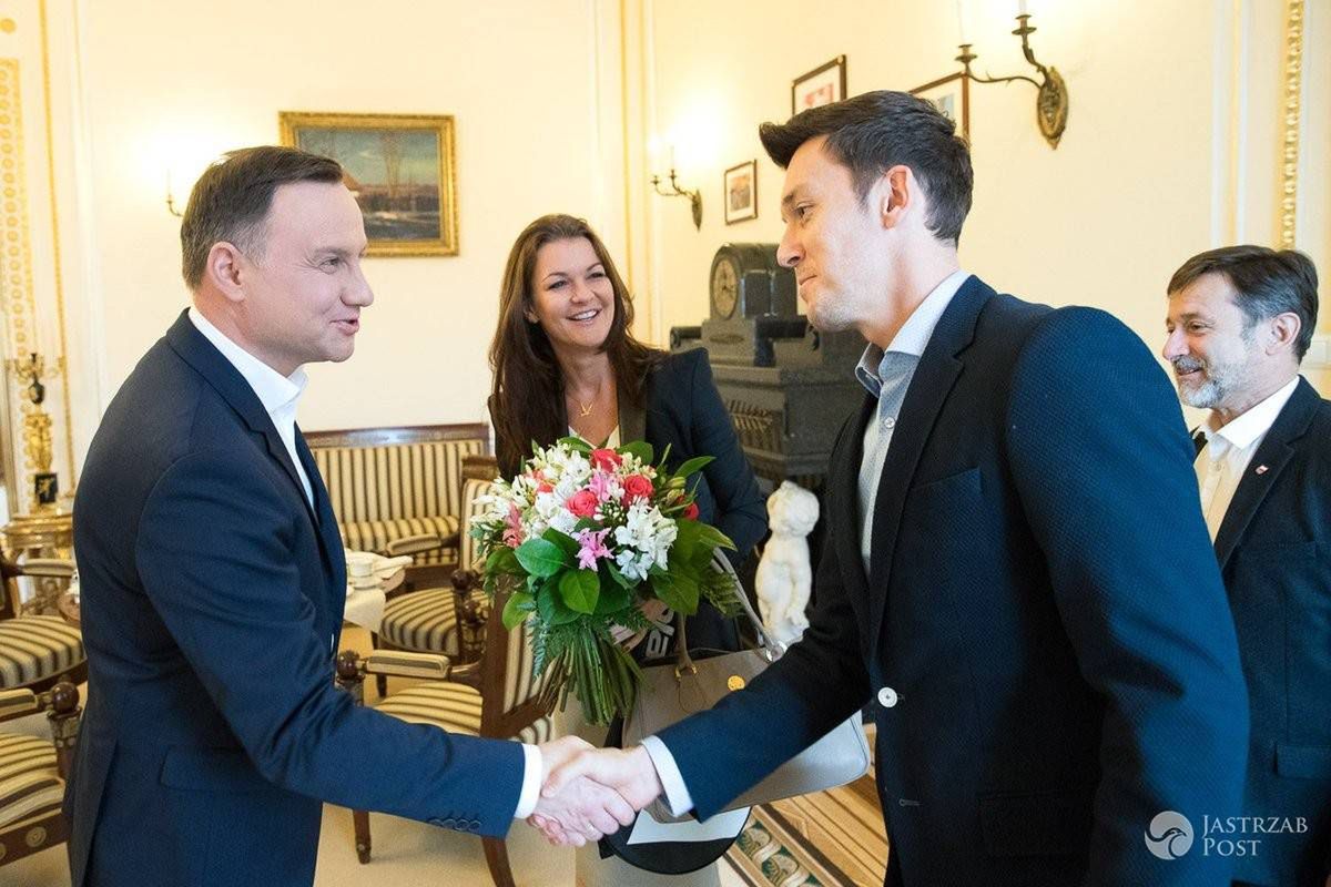 Agnieszka Radwańska i Andrzej Duda