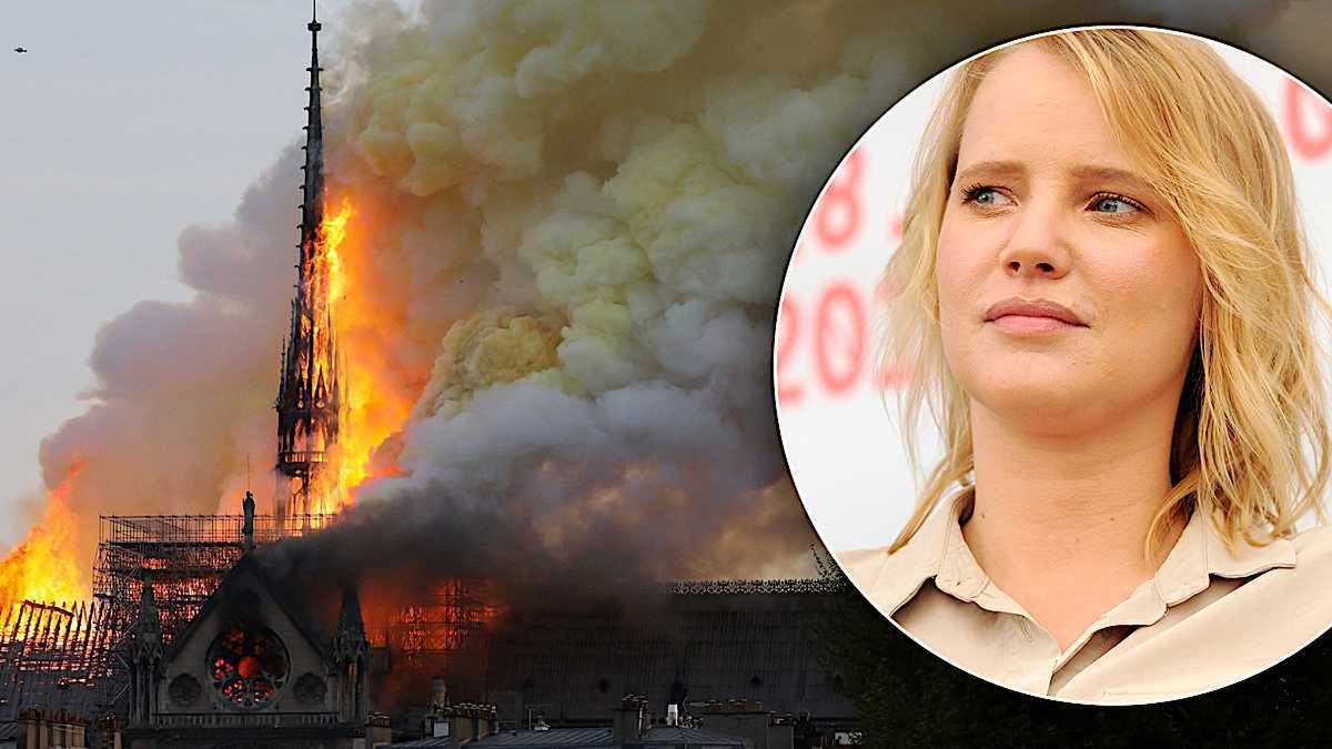 Joanna Kulig pożar Notre-Dame