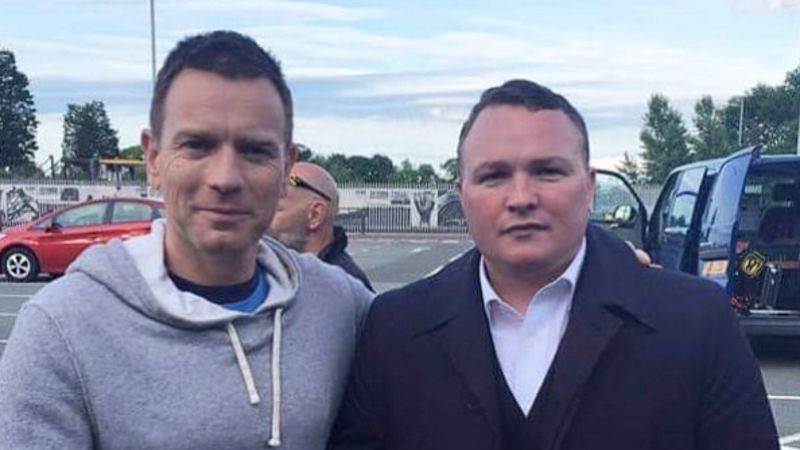 Ewana McGregor i Bradley Welsh na planie "Trainspotting 2"