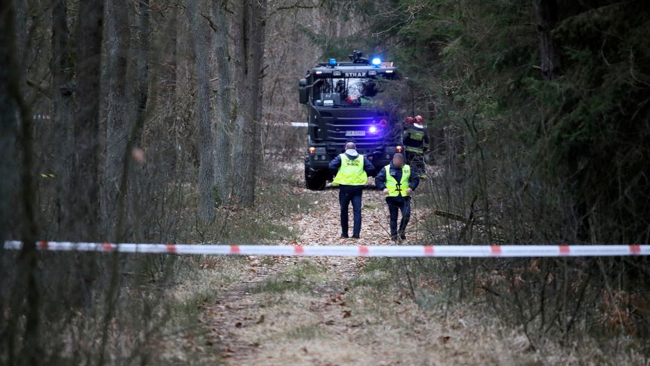 MiG-29 spadł na las w powiecie węgrowskim