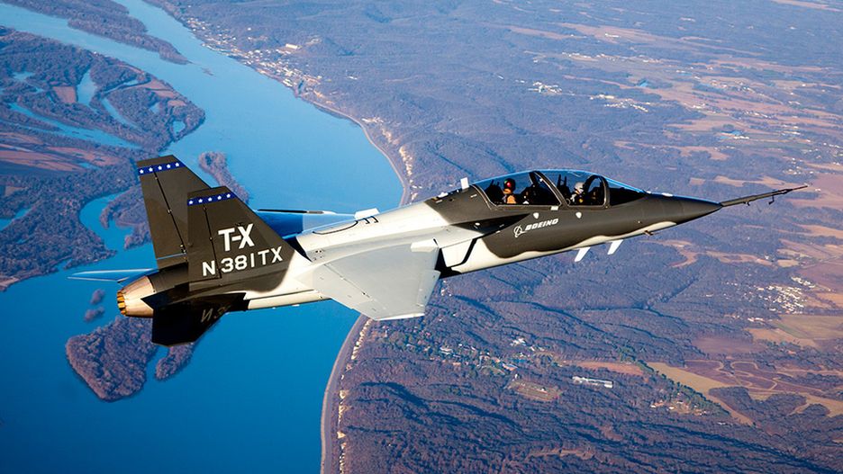 Boeing T-X/BTX podczas lotu próbnego