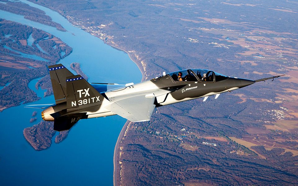 Boeing T-X/BTX podczas lotu próbnego