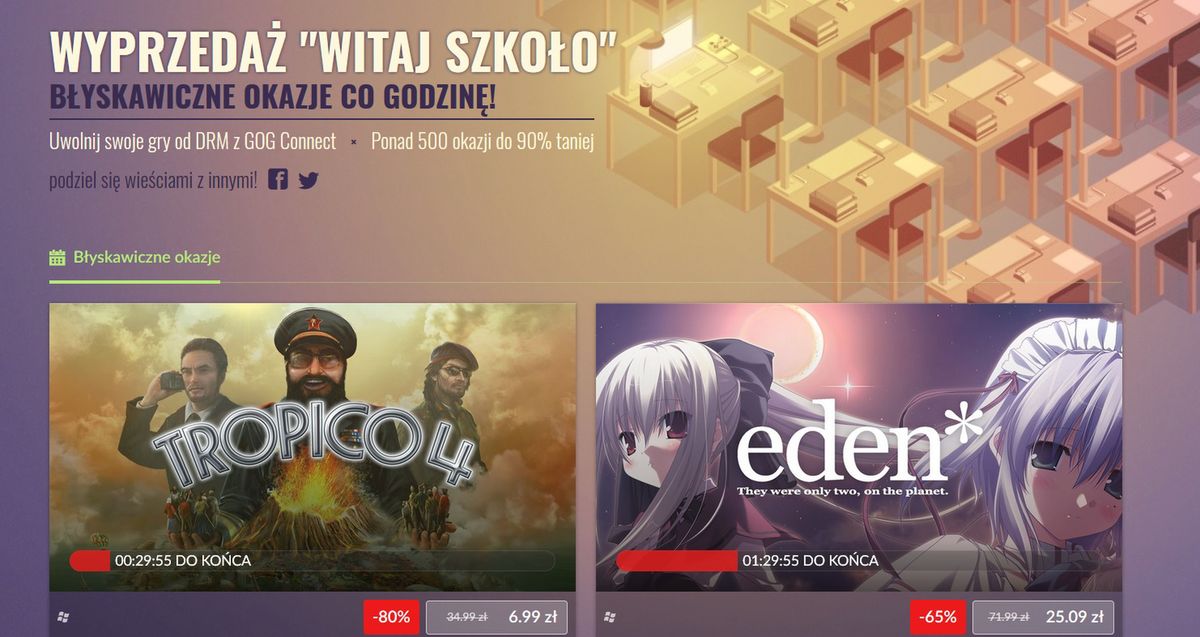 GOG: promocja z okazji powrotu do szkoły