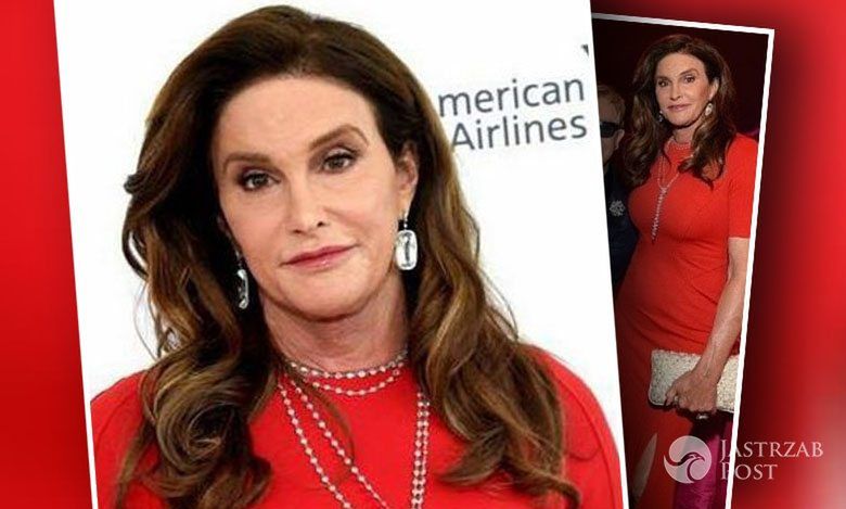 Caitlyn Jenner też wpadła na imprezę oscarową! Pozowała w czerwonej, dopasowanej sukience razem z...