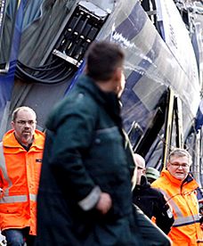 Akcja ratunkowa po zderzeniu pociągów w Niemczech