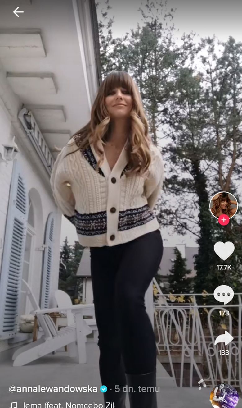 Anna Lewandowska zaliczyła wpadkę na TikToku