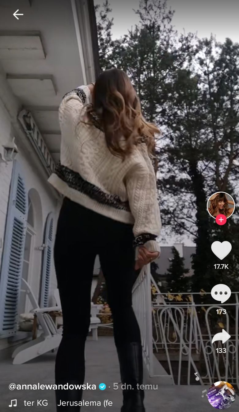 Anna Lewandowska zaliczyła wpadkę na TikToku