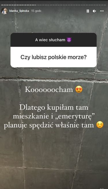 Blanka Lipińska o mieszkaniu