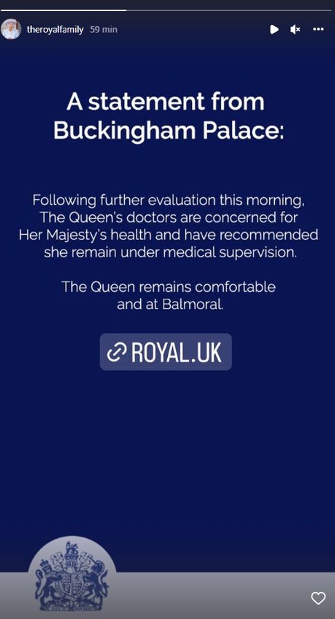 Komunikat Pałacu Buckingham o zdrowiu królowej Elżbiety II