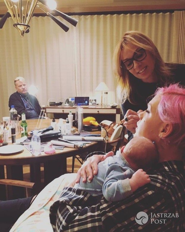 Pink po porodzie wraca na siłownię