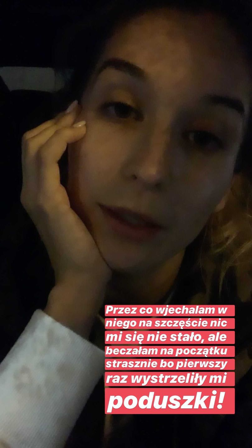 Ola Kot miała wypadek samochodowy