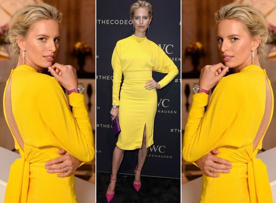 LOOK OF THE DAY: Karolina Kurkova stawia na kolor