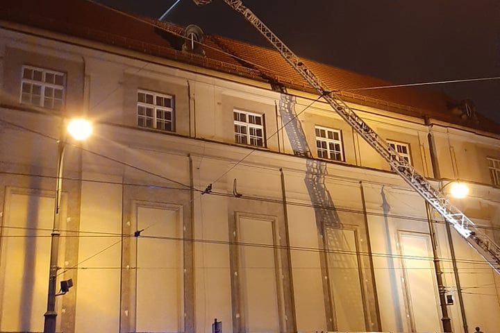 Kraków. Pożar w Filharmonii Krakowskiej