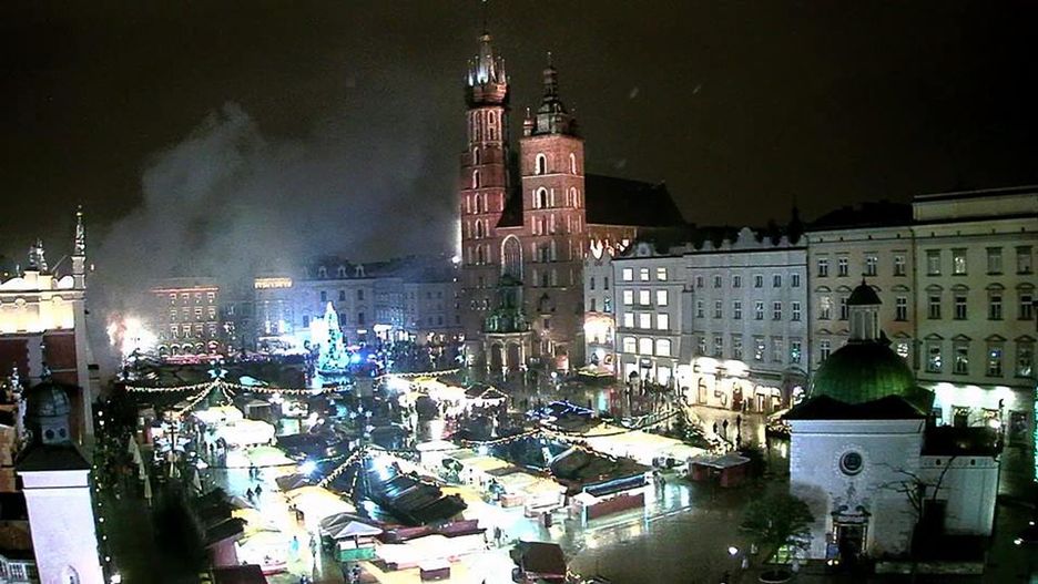 Pożar na jarmarku bożonarodzeniowym