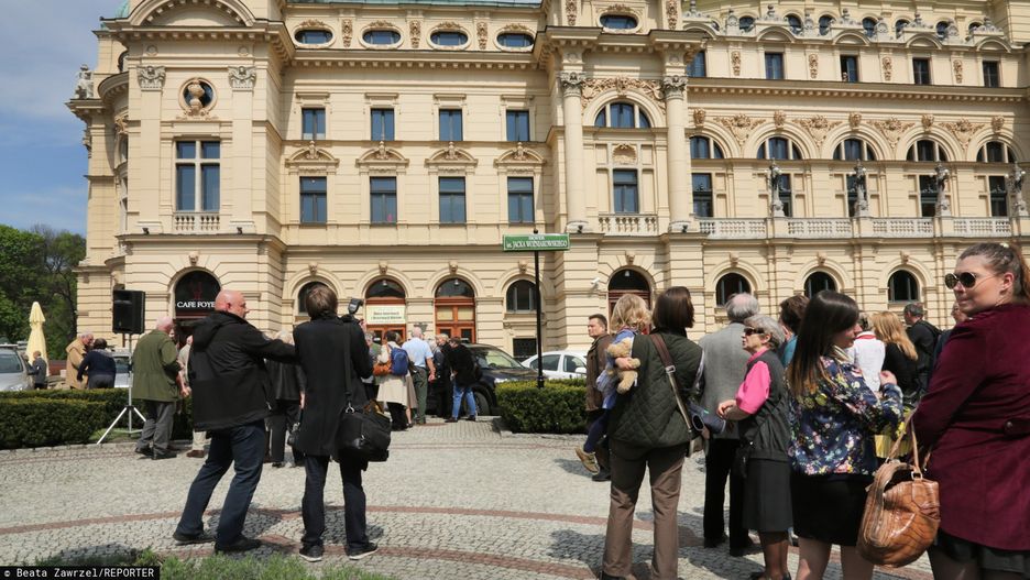 Fragment placu św. Ducha przy Teatrze Słowackiego w Krakowie (zdj. arch.)
