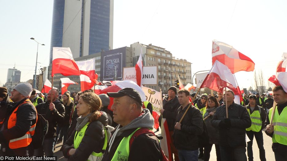 Warszawa. Rolnicy zablokowali miasto 
