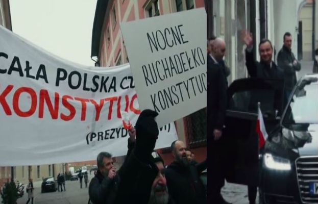 „Lepiej dyndać miękkim zwisem...". Tak działacze KOD obrażali prezydenta [WIDEO]