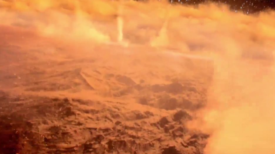 Łazik Opportunity został uwięziony w środku burzy
