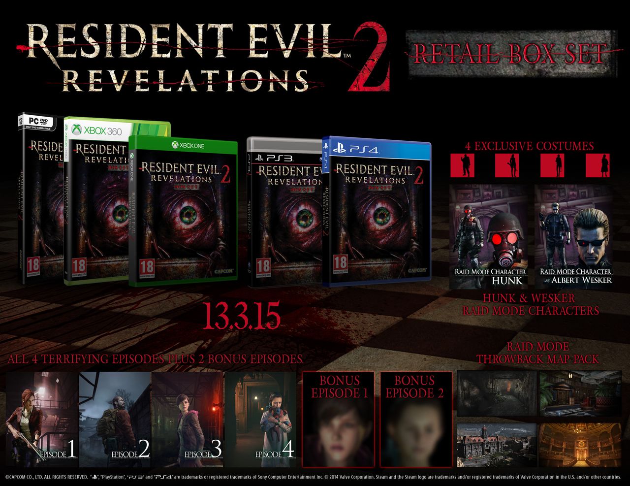 Resident Evil: Revelations 2 ma nowy zwiastun. Wyjdzie w epizodach i w pudełku