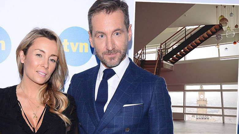 Piotr Kraśko i Karolina Ferenstein- Kraśko w nowym mieszkaniu