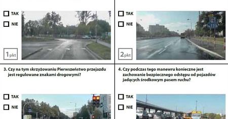 Egzamin na prawo jazdy. Zestaw 1
