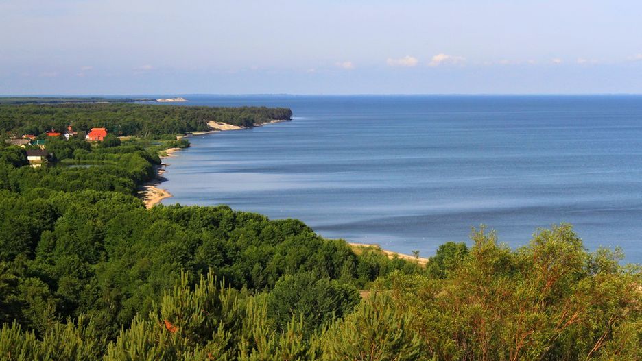 Widok na Morskoje na Mierzei Kurońskiej