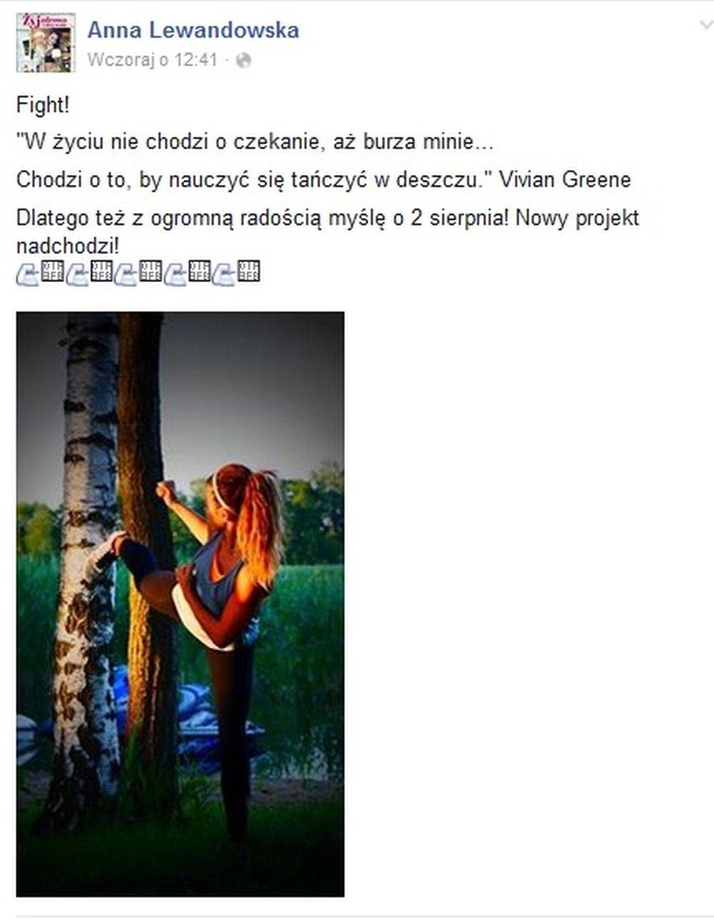 Anna Lewandowska wydaje płytę DVD

Fot. screen z Facebook.pl